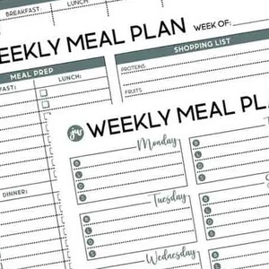 Jordo's Weekly Meal Plan Templates