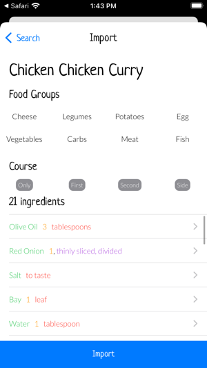 Menu Plan Website Recipe